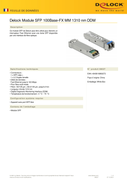 DeLOCK 86027 SFP Module 100Base-FX MM 1310 nm DDM Fiche technique