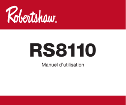 Robertshaw RS8110 Manuel d’utilisation Manuel utilisateur