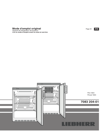 Liebherr FKvesf 1803 Mode d'emploi | Fixfr