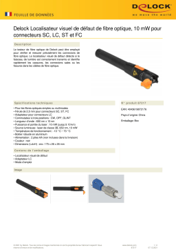 Delock 87217 Localisateur défaut fibre optique: AI Chat & PDF