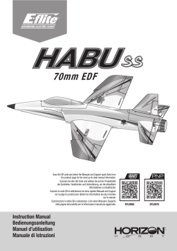 E-flite EFL0975 Habu SS (Super Sport) 70mm EDF Jet PNP Manuel du propriétaire