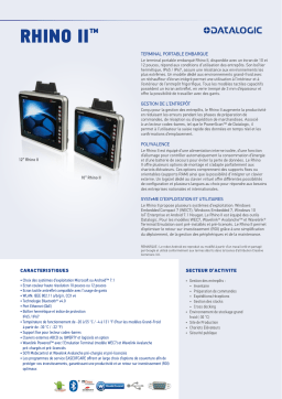 Datalogic Rhino II Vehicle Mount Computer Fiche technique