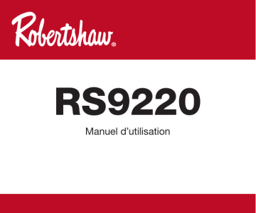 Robertshaw RS9220 Manuel d’utilisation Manuel utilisateur | Fixfr