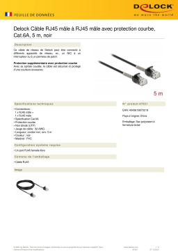 DeLOCK 87021 Cable RJ45 plug to RJ45 plug Fiche technique