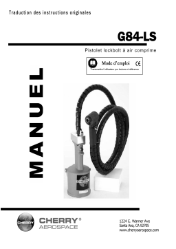 Cherry Aerospace G84-LS Cherry Split Riveter Installation manuel