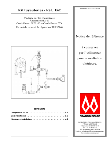 Atlantic KIT E42 Manuel du propriétaire | Fixfr