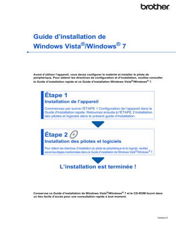 MFC-7220 | MFC-7225N | Brother MFC-3360C Inkjet Printer Guide d'installation | Fixfr