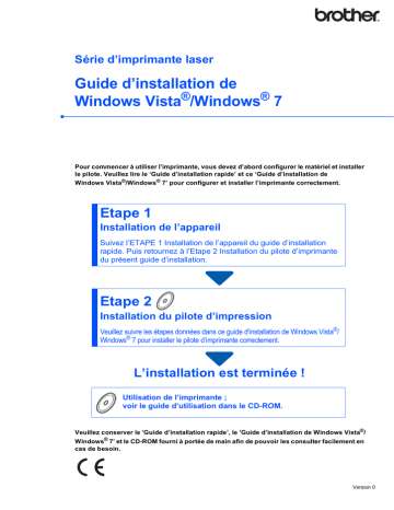 HL-7050N | HL-7050 | Brother HL-6050DN Monochrome Laser Printer Guide d'installation | Fixfr