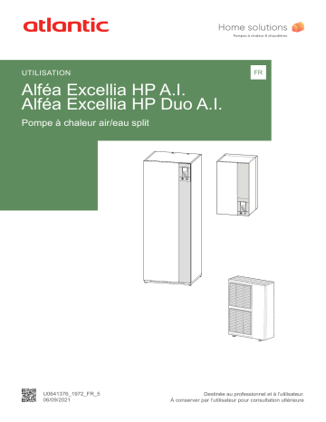 Atlantic ALFEA EXCELLIA (DUO) HP A.I Manuel du propriétaire | Fixfr