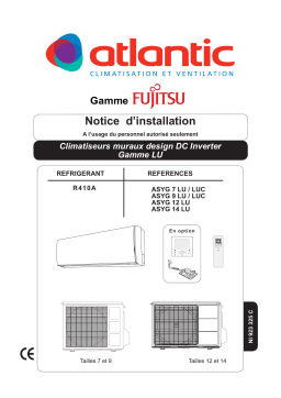 Atlantic ASYG 7 9 12 14 LU Manuel utilisateur