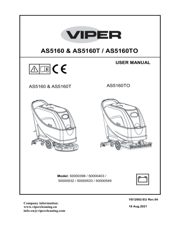 Nilfisk AS5160/AS5160T/AS5160TO Manuel utilisateur | Fixfr