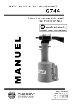 Cherry Aerospace G744 CherryMAX Power Riveter Installation manuel