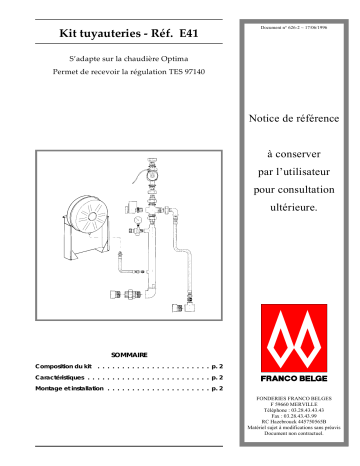 Atlantic KIT E41 Manuel du propriétaire | Fixfr