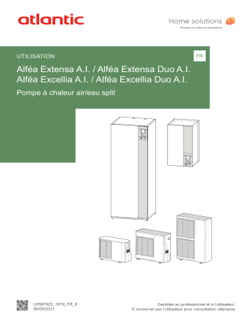 Atlantic ALFEA EXTENSA (DUO) A.I / EXCELLIA (DUO) A.I Manuel du propriétaire | Fixfr