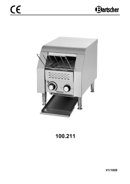 Bartscher 100211 Conveyor toaster "Mini" Mode d'emploi