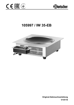 Bartscher 105997 Built-in induction wok IW35-EB Mode d'emploi