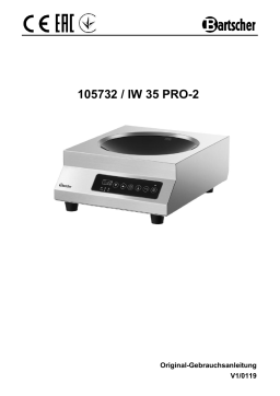 Bartscher 105732 Induction wok IW 35 PRO-2 Mode d'emploi