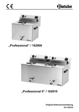 Bartscher 162910 Deep fat fryer PROFESSIONAL II Mode d'emploi