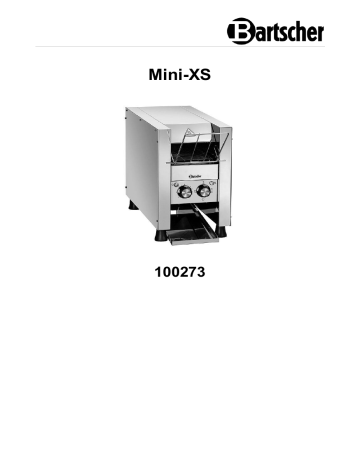 Bartscher 100273 Conveyor toaster Mini-XS Mode d'emploi | Fixfr