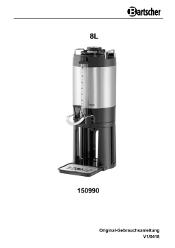 Bartscher 150990 Insulated dispenser 8L Mode d'emploi