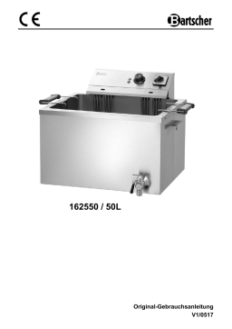 Bartscher 162550 Deep fat fryer GRANDE 50L Mode d'emploi