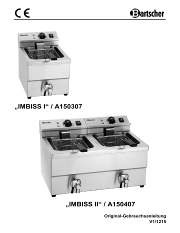 Bartscher A150407 Deep fat fryer IMBISS II Mode d'emploi | Fixfr