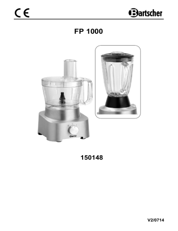 Bartscher 150148 Food Processor FP1000 Mode d'emploi | Fixfr
