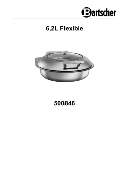 Bartscher 500846 Chafing dish 6.2L Flexible Mode d'emploi