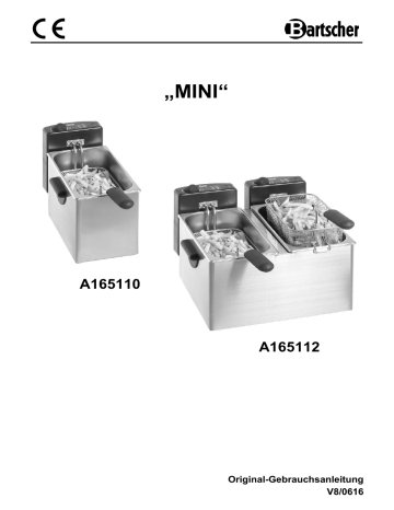 Bartscher A165112 Deep fat fryer MINI III Mode d'emploi | Fixfr