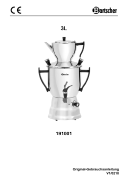 Bartscher 191001 Samovar 3L Mode d'emploi