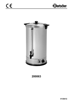 Bartscher 200063 Hot water dispenser 28L Mode d'emploi