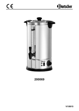 Bartscher 200069 Hot water dispenser 8,5L Mode d'emploi