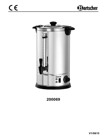 Bartscher 200069 Hot water dispenser 8,5L Mode d'emploi | Fixfr