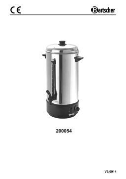 Bartscher 200054 Hot water dispenser 10L Mode d'emploi