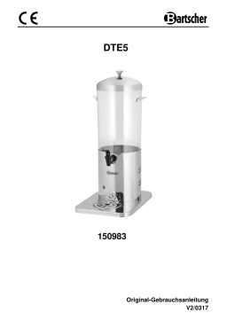 Bartscher 150983 Beverages dispenser DTE5 Mode d'emploi