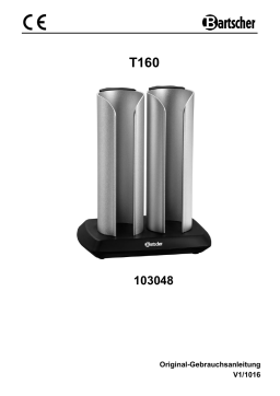 Bartscher 103048 Cup warmer T160 Mode d'emploi