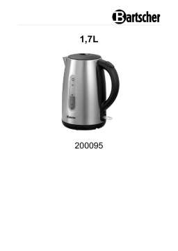 Bartscher 200095 Kettle 1,7L Mode d'emploi