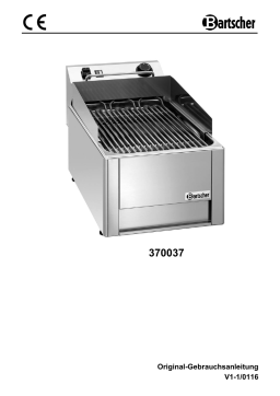 Bartscher 370037 Water grill 40 Mode d'emploi