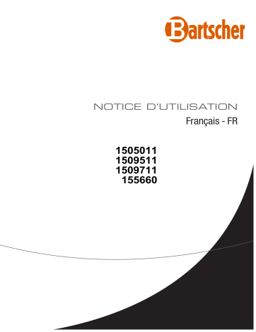 Bartscher 155660 Cerane stove 600, 5 HTzones, elO Mode d'emploi | Fixfr