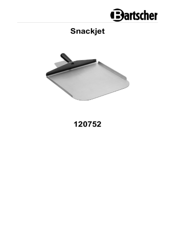 Bartscher 120752 Snackjet food scoop Mode d'emploi | Fixfr