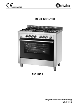 Bartscher 1519811 Gas stove BGH 600-520 Mode d'emploi