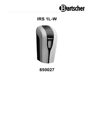 Bartscher 850027 Disinfectant dispenser IRS 1L-W Mode d'emploi | Fixfr