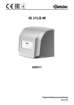 Bartscher 850011 Hand dryer IS 31LS-W Mode d'emploi