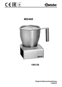 Bartscher 190129 Milk frother induction MSI400 Mode d'emploi