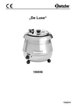 Bartscher 100058 Soup kettle De Luxe 9L Mode d'emploi