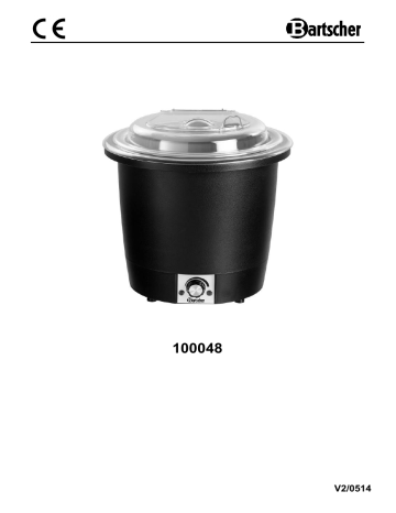 Bartscher 100048 Soup kettle, 10L, black Mode d'emploi | Fixfr