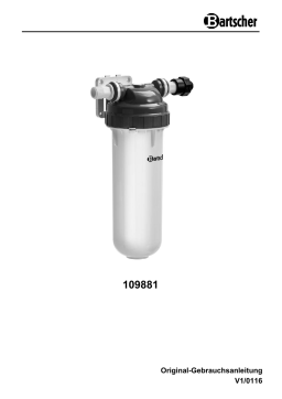 Bartscher 109881 Water filter system K1600 EW Mode d'emploi