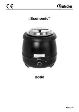 Bartscher 100061 Soup kettle Economic, 9L, black Mode d'emploi