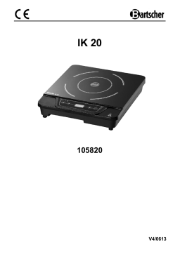 Bartscher 105820 Induction cooker IK 20 Mode d'emploi