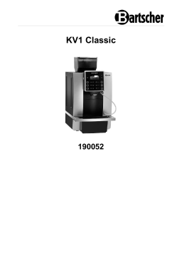 Bartscher 190052 Automatic coffee machine KV1 Classic Mode d'emploi